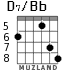 D7/Bb для гитары - вариант 3