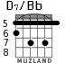 D7/Bb для гитары - вариант 4