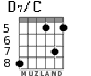 D7/C для гитары - вариант 3
