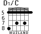 D7/C для гитары - вариант 4