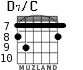 D7/C для гитары - вариант 5