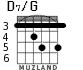 D7/G для гитары - вариант 3