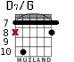 D7/G для гитары - вариант 4