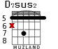 D7sus2 для гитары - вариант 4