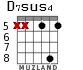 D7sus4 для гитары - вариант 5