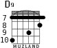 D9 для гитары - вариант 6