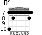 D9+ для гитары - вариант 1