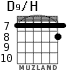 D9/H для гитары - вариант 1
