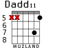 Dadd11 для гитары - вариант 1