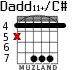 Dadd11+/C# для гитары - вариант 2