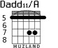 Dadd11/A для гитары - вариант 5