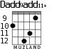 Dadd9add11+ для гитары - вариант 2
