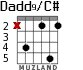 Dadd9/C# для гитары - вариант 2