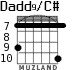 Dadd9/C# для гитары - вариант 6