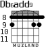 Db6add9 для гитары - вариант 3