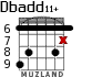 Dbadd11+ для гитары - вариант 5