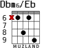 Dbm6/Eb для гитары - вариант 2