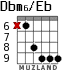 Dbm6/Eb для гитары - вариант 1