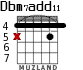 Dbm7add11 для гитары - вариант 3