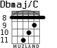 Dbmaj/C для гитары - вариант 5