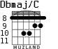 Dbmaj/C для гитары - вариант 6
