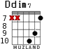 Ddim7 для гитары - вариант 5