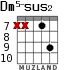 Dm5-sus2 для гитары - вариант 4