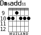 Dm6add11 для гитары - вариант 3