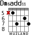 Dm6add11 для гитары - вариант 1