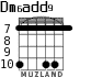 Dm6add9 для гитары - вариант 3