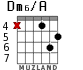 Dm6/A для гитары - вариант 4
