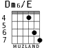 Dm6/E для гитары - вариант 4