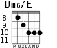 Dm6/E для гитары - вариант 8
