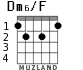 Dm6/F для гитары - вариант 2