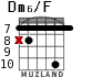 Dm6/F для гитары - вариант 5