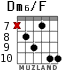 Dm6/F для гитары - вариант 6