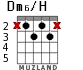 Dm6/H для гитары - вариант 3