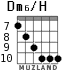Dm6/H для гитары - вариант 6