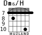Dm6/H для гитары - вариант 7