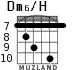 Dm6/H для гитары - вариант 8