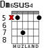 Dm6sus4 для гитары - вариант 4