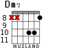 Dm7 для гитары - вариант 6