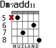 Dm7add11 для гитары - вариант 2