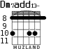 Dm7add13- для гитары - вариант 3