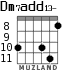 Dm7add13- для гитары - вариант 4