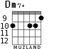 Dm7+ для гитары - вариант 5