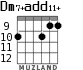 Dm7+add11+ для гитары - вариант 3