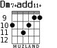 Dm7+add11+ для гитары - вариант 4