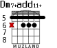 Dm7+add11+ для гитары - вариант 1