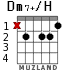 Dm7+/H для гитары - вариант 1